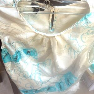 Talbots silk sleeveless top in floral print size 14